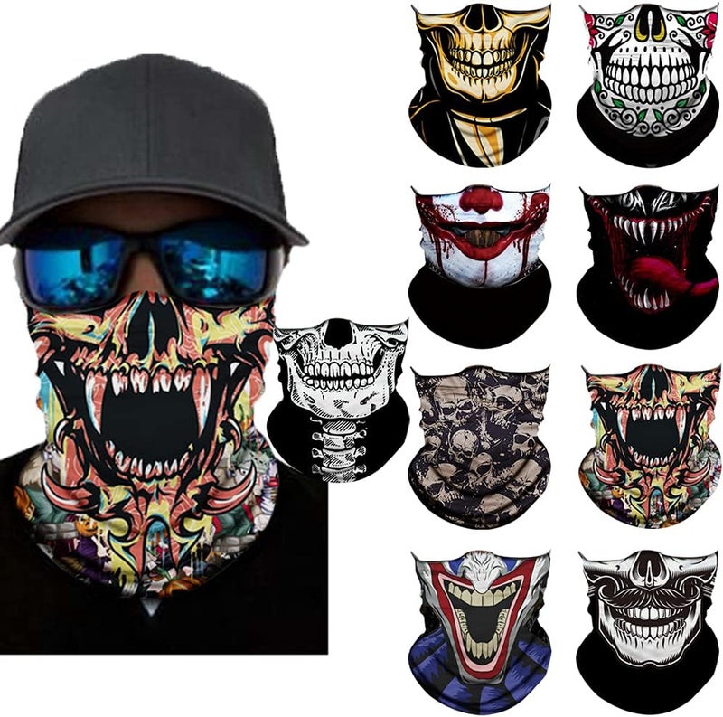 SIDAZON Neck Gaiter Mask,Bandana Gator Face Cover Mask Sun UV Protection,Neck Warmer Balaclava,Tube Face Scarf,Headband for Outdoor - Image 1